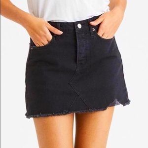 American Eagle Festival Black Denim Skirt